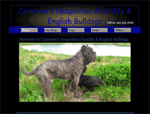 Tablet Screenshot of cameronsneapolitanmastiffs.com